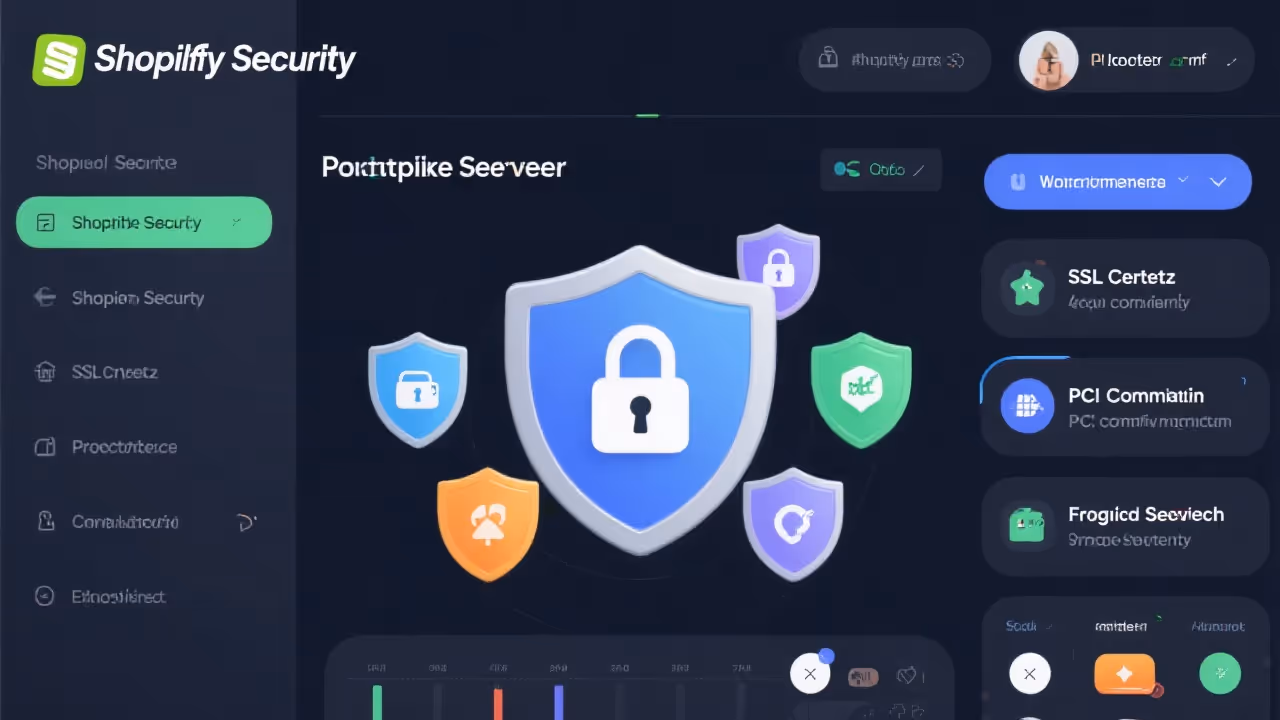 Shopify security and compliance features with SSL certificates and fraud protection
