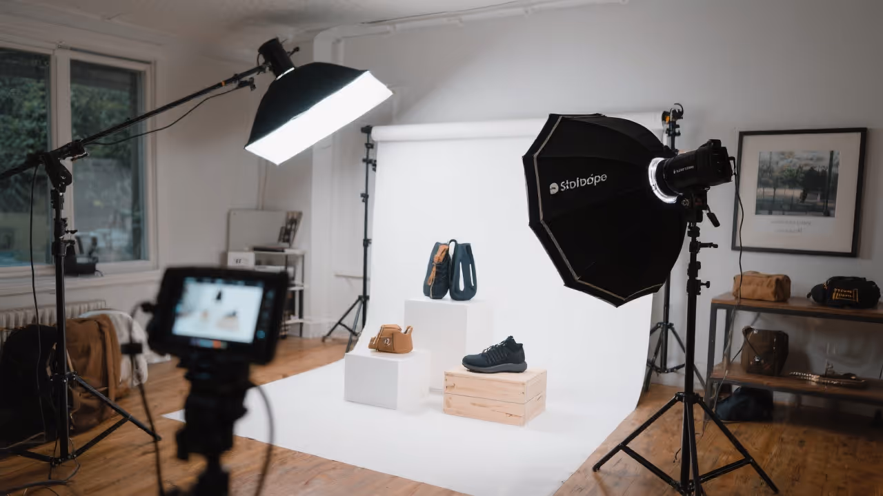 Product photography and visual merchandising for Shopify with professional images