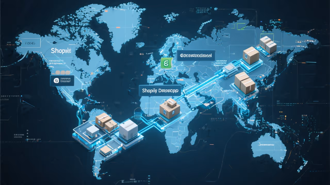 Shopify dropshipping business model with supplier integration and automated fulfillment