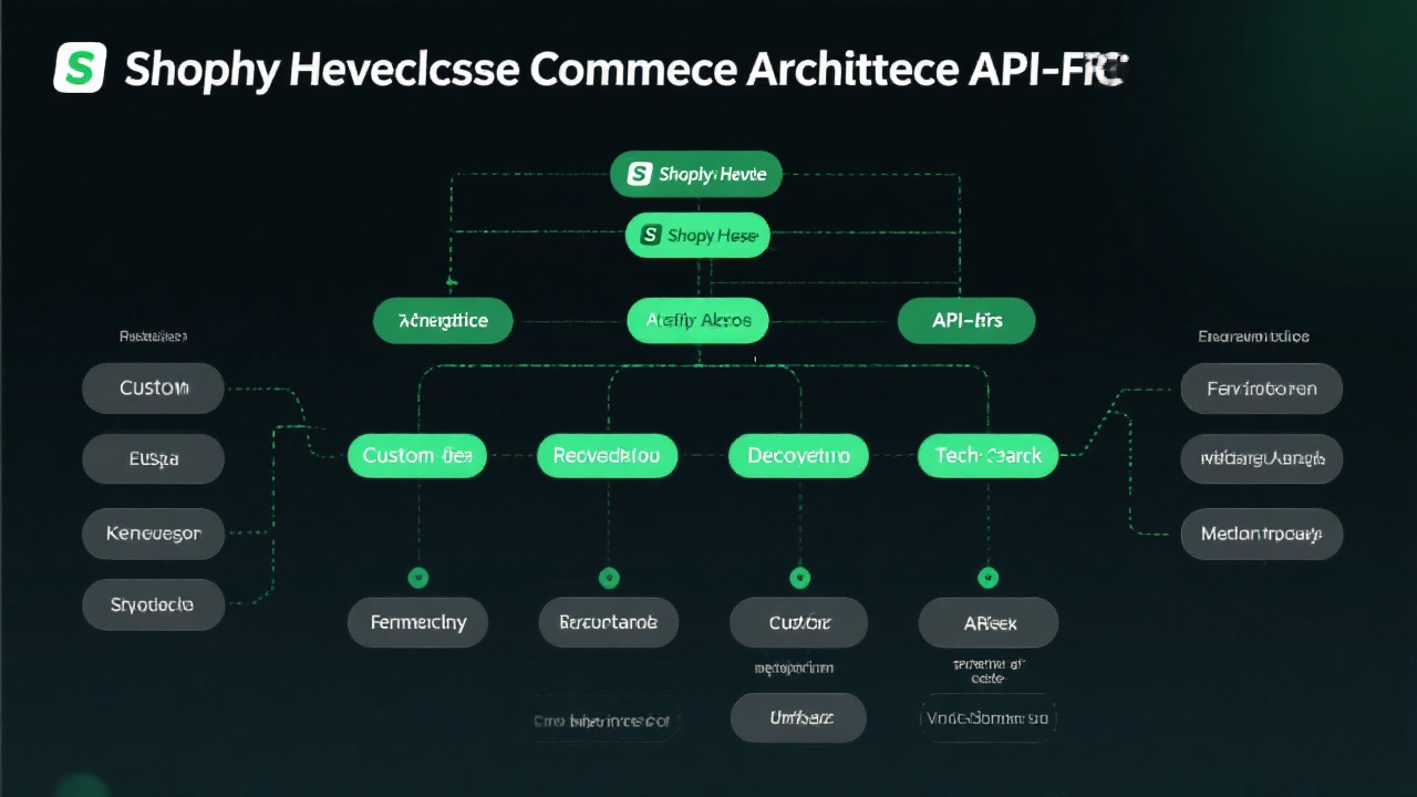 Shopify headless commerce architecture with API-first approach and custom frontend