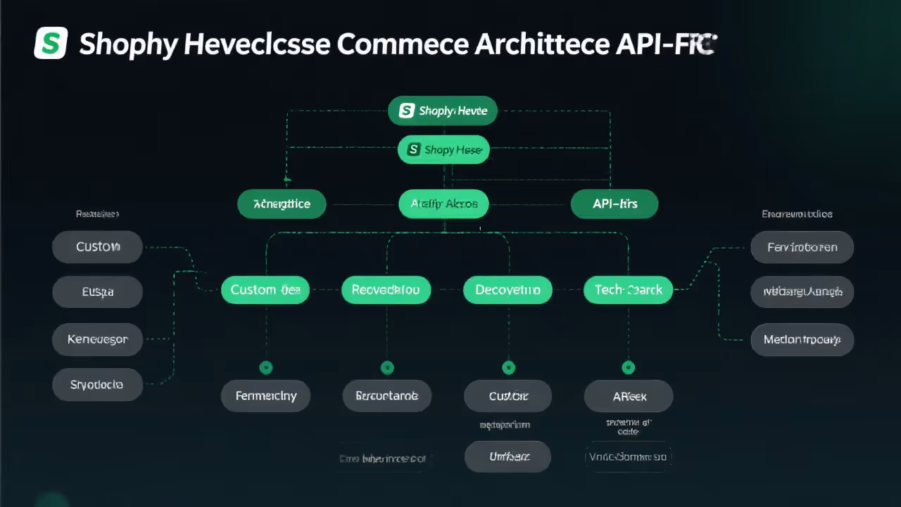 Shopify headless commerce architecture with API-first approach and custom frontend