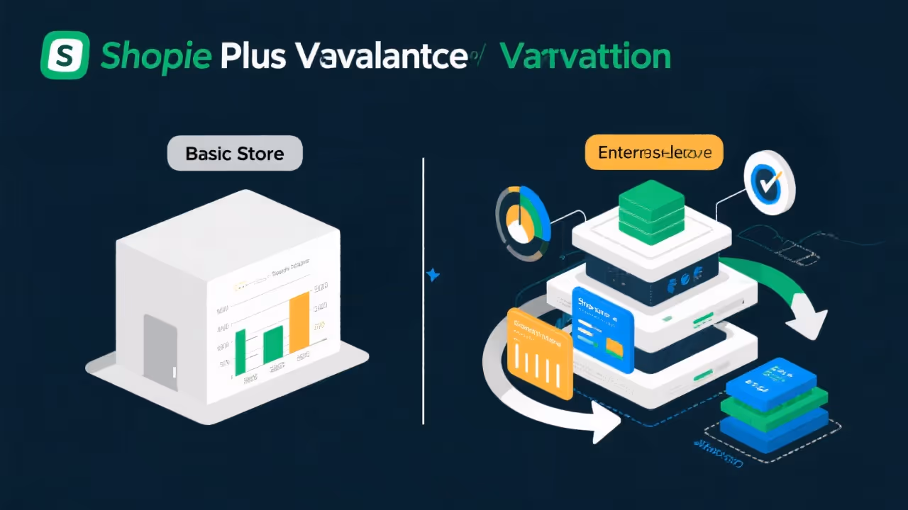 Shopify Plus migration visualization showing enterprise transformation